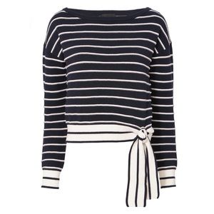 Intermix Gia nautical striped boat neck sweater